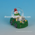 Lovely snowman resin christmas snow globe